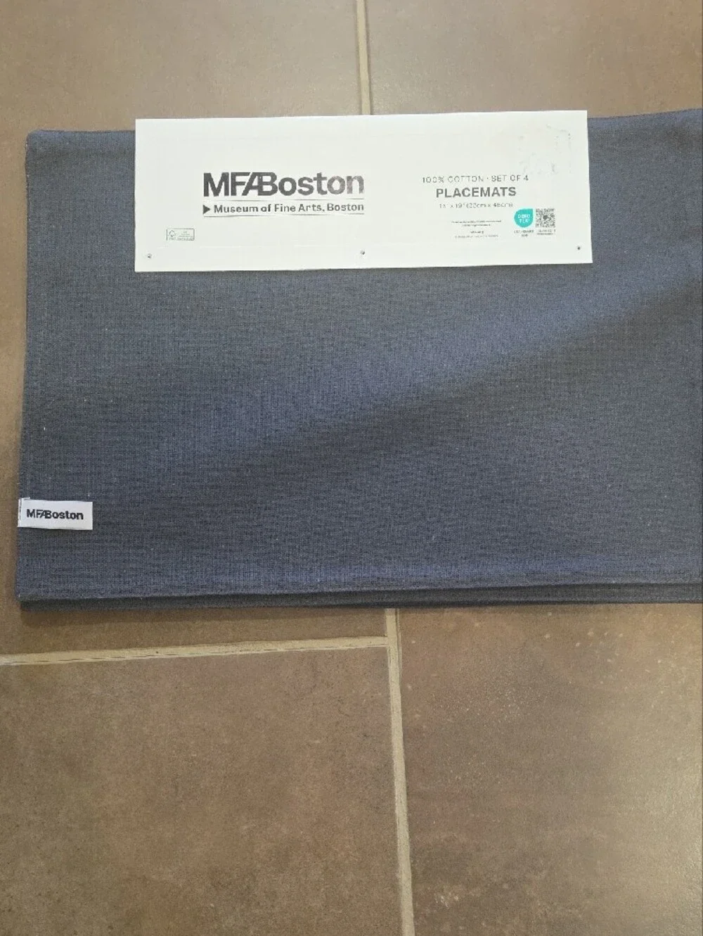 Nwt MFA Boston Ghost & Pumpkin Cotton Placemats - Set of 4, Multicolor